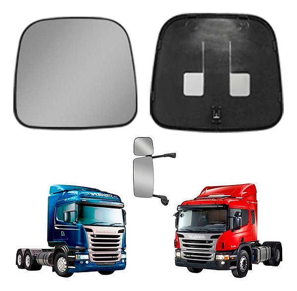 Lente Retrovisor Scani S5 P250 P270 P310 P340 P360 Até 2018