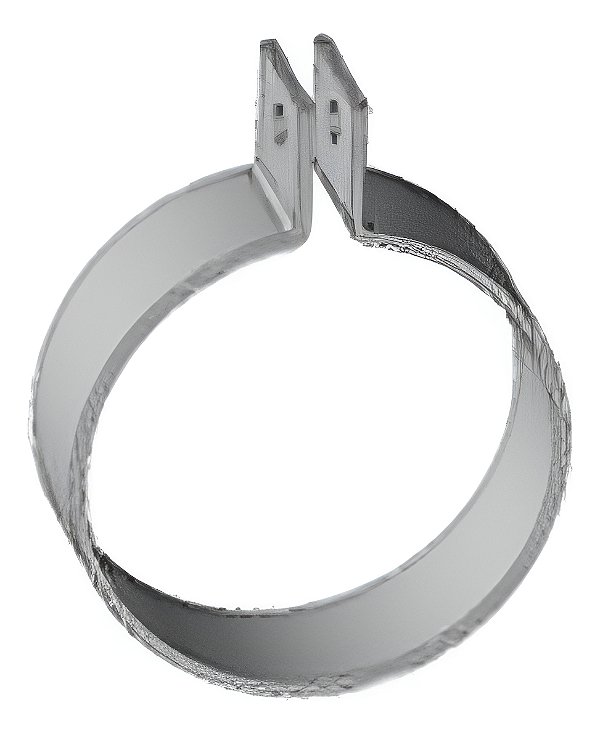 Abraçadeira 4,5 Pol Escape Mb Axor 2036 A 2644 2012 Em Diant