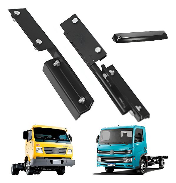 Suporte Tapa Sol Fibra Volkswagen Sem Furar Lateral Todos