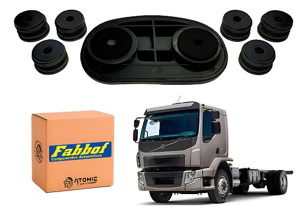 Kit Suporte Fixação De Borrachas Tapa Sol Volvo Vm