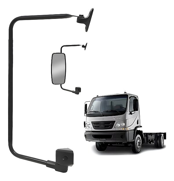 Braço Espelho Retrovisor Mb Accelo Ii Econômico Esquerd 19mm
