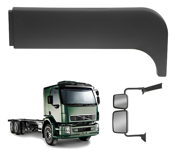 Capa Acabament Superior Retrovisor Volvo Vm 2006 Em Diant Le