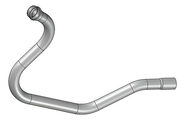 Tubo Cano Saida Motor Escapament Vw 6.90 6.80 7.90 Motor Mwm