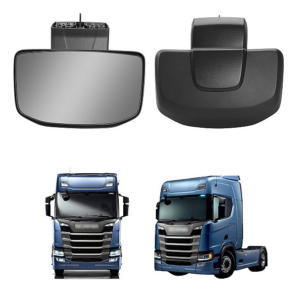 Espelho Rampa Convexo Auxiliar Scania P/g/r/s Ntg 2019/2021