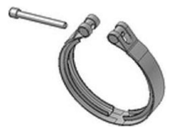 Abraçadeira Inox 5 Pol Escape Scani P/g/r High 2012 A 2018