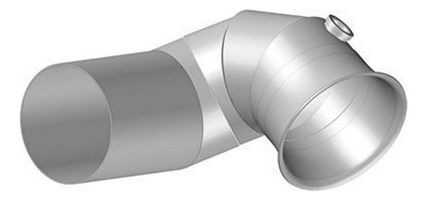 Tubo Adaptador Escap Duplo Cromada Scani P/g/r 2012/2018 Ld