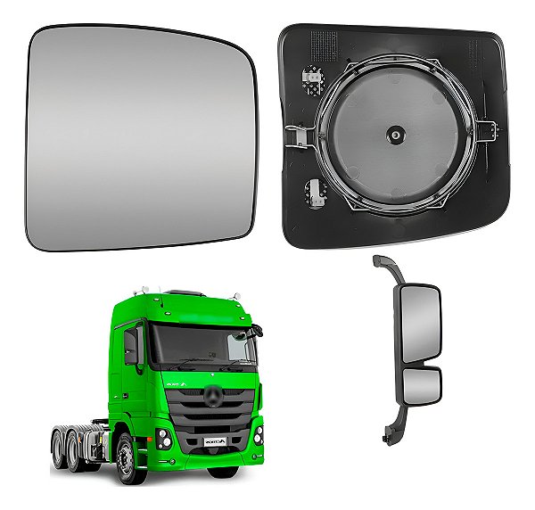 Lente Espelho Retrovisor Menor Mb Actros Convexo Desemb Ld