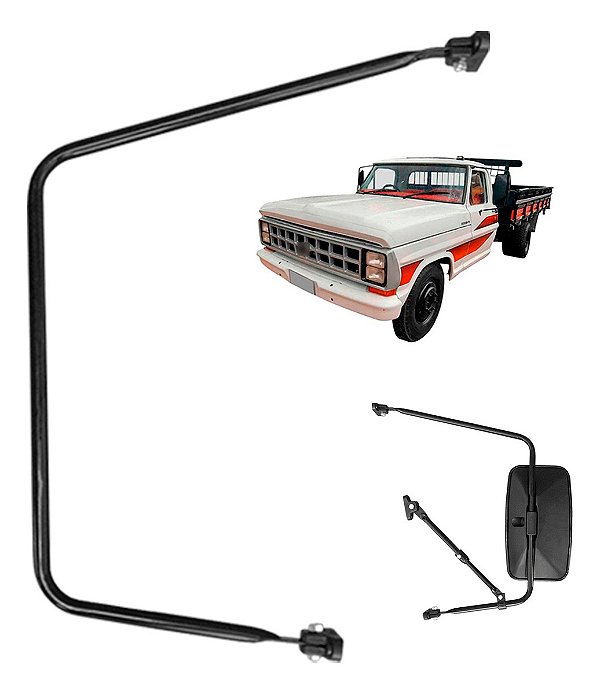 Par Braço Suporte Espelho Retrovisor Ford F-4000 Até 1998