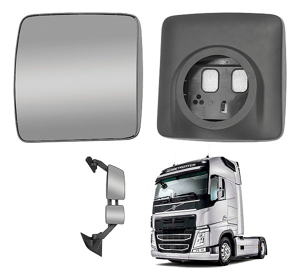 Espelho Retrovisor Menor Volvo Fh 2015/2022 Desembaçador