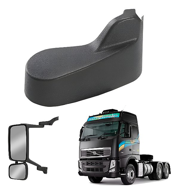 Acabamento Retrovisor Menor Volvo Fh Fm 2010 A 2021 Esquerdo