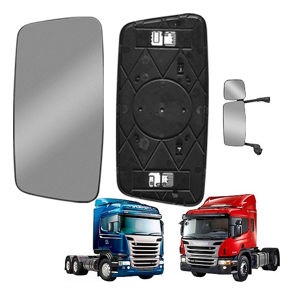 Base Retrovisor Scania P250 270 310 340 360 Até 2018 Convexo