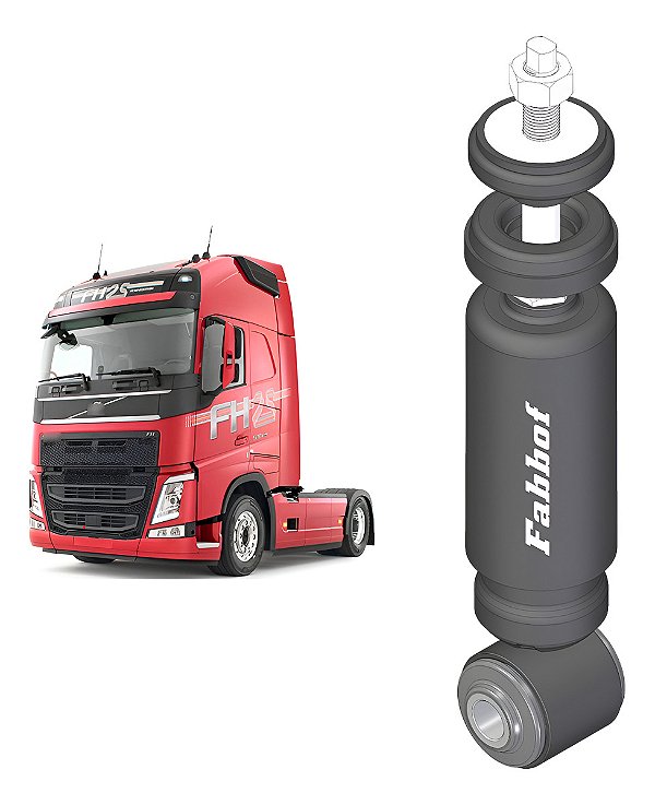 Amortecedor Cabine Transversal Volvo Fh 2015 Em Diante