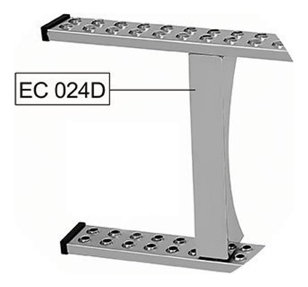 Suporte Estribo Tanque Combustível Redondo Diâm 66cm Cromado