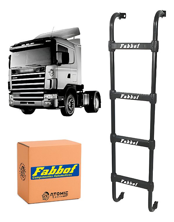 Escada 4 Deg Estribo Cabine Scania T/r 114/124 G/r Até 2018