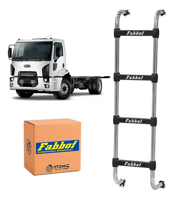 Escada 4 Deg Ford Cargo 2012 A 2016 Cabi Baixa 136cm Cromado
