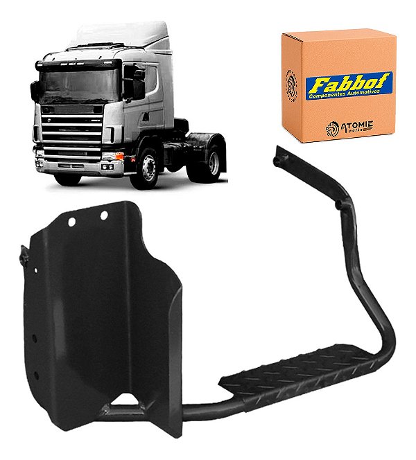 Escada Estribo Plataf Scani 124 Caixa Bateria Suporte Racor