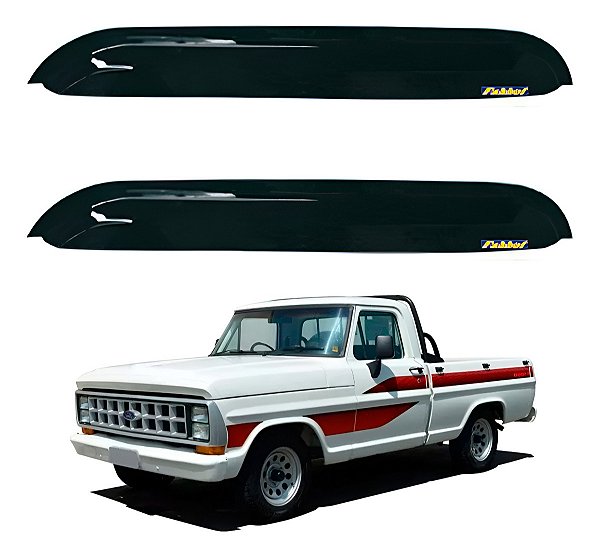 Par Calha Chuva Ford F1000 F2000 F400 1993 A 1998 Acrilico
