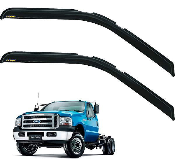 Par Calha Chuva Porta Ford F350 / F4000 1999 A 2019 Acrilico