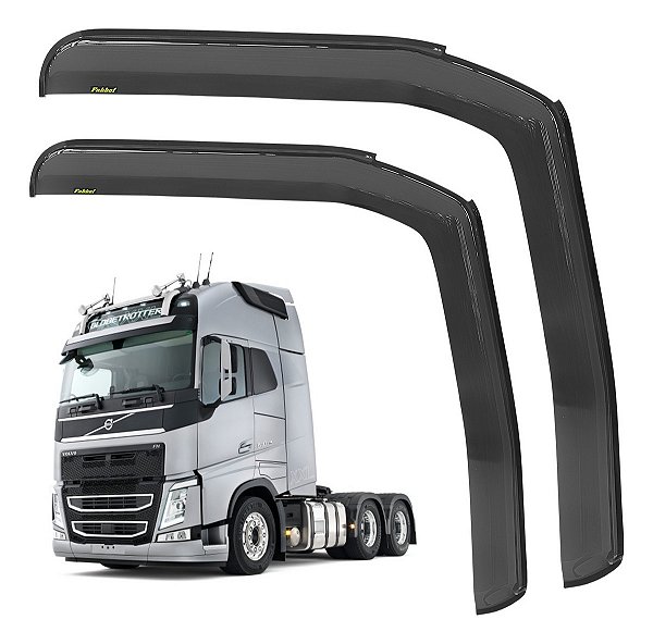 Par 2 Calha De Chuva De Acrilico Porta Volvo Fh 2015 A 2020