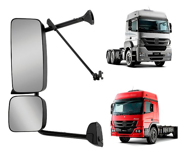 Retrovisor Mb Axor / Atego 2014 A 2021 Desembaçador Esquerdo