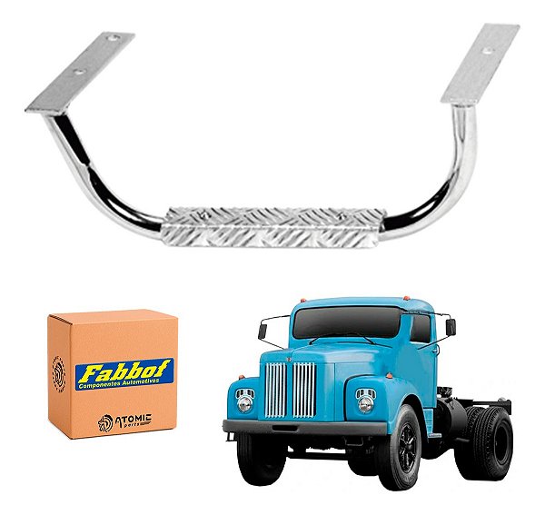 Kit Escada Degrau Estribo Plataforma Scania L111 - Cromado