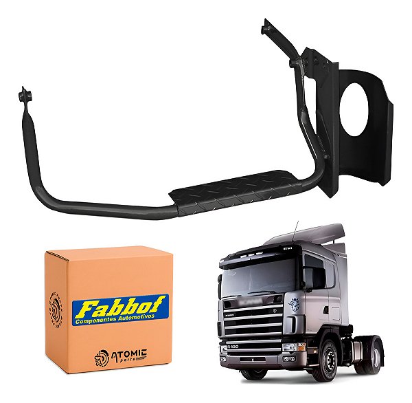 Estribo Plataforma Scania 124 Caixa Bateria Sup Racor Preto