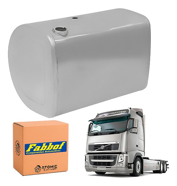 Tanque Combustível Volvo Fh D-shape Alumínio 530 Lts 1330mm