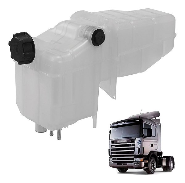 Reservatório Agua Radiador Scania Série 4/5 Com Bóia/sensor