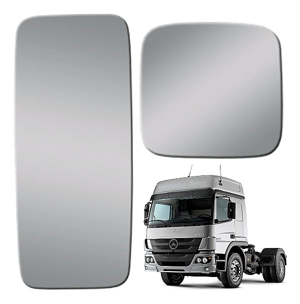 Kit 2 Lentes Retrovisor Mb Axor / Atego 2007 A 2013