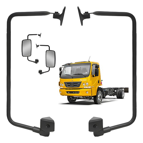 Kit 2 Braços Retrovisor Mb Accelo Até 2019 - 22mm