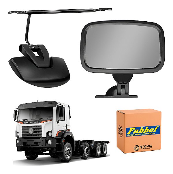 Kit 2 Retrovisor Auxiliar + Rampa Vw Constellation 2r2858562