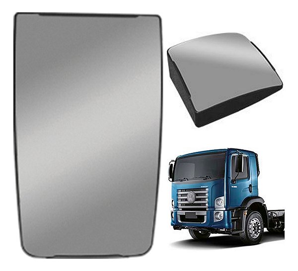 Kit 2 Lentes Retrovisor Vw Constellation 2012 A 2021 Euro 5