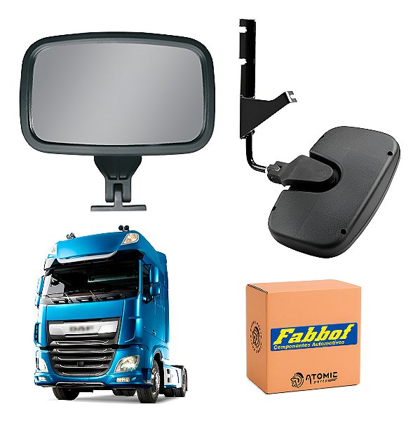 Kit 2 Retrovisor Auxiliar Daf Xf 105 Space Cab Até 2020 Ramp
