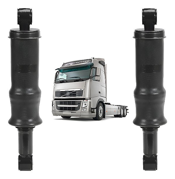 Par Amortecedor Mola Cabine Volvo Fh 2004 A 2014 Traseiro