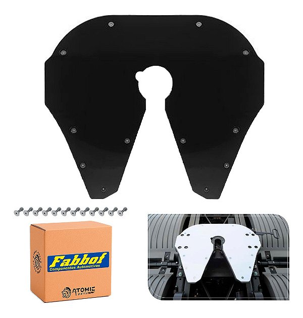 Kit Protetor Deslizante Quinta Roda Jost Pino Preto Injetado