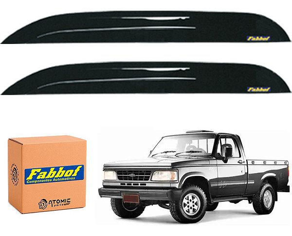 Par Calha Porta Chevrolet D20 D40 D6000 D11000 D14000 Fumê