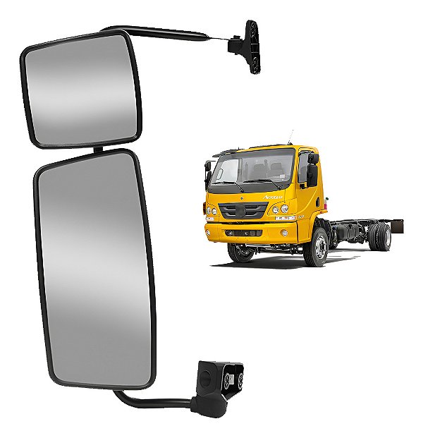 Espelho Retrovisor Mercedes Accelo 2023 2024 Desembaçador Le
