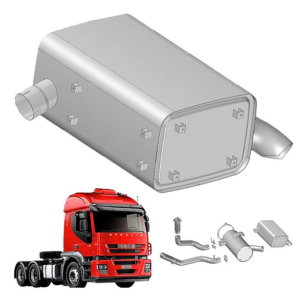 Catalisador Para Ivec Stralis Nr460 Até 2011 - Euro 3