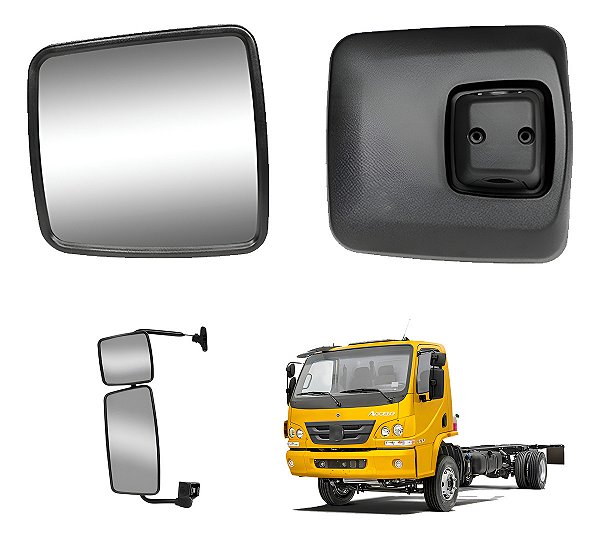Espelho Retrovisor Auxiliar Mb Accelo 2023 2024 Com Desembaç