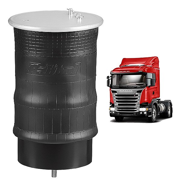 Kit Mola Pneumática Suspensão Eixo Scani S4/s5 G/r Até 2009