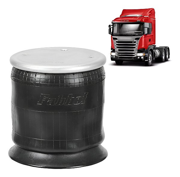 Conjunto Mola Pneumática Scani S4/s5 Suspensão Eixo Cm Base