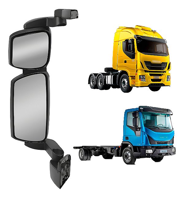 Retrovisor Elétrico Ivec Hi-way/tector Desembaçador Esquerd
