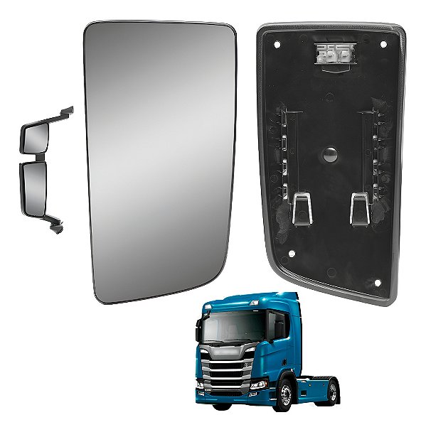 Lente Retrovisor Inferior Scani P/g/r/s Ntg Desembaçador Le
