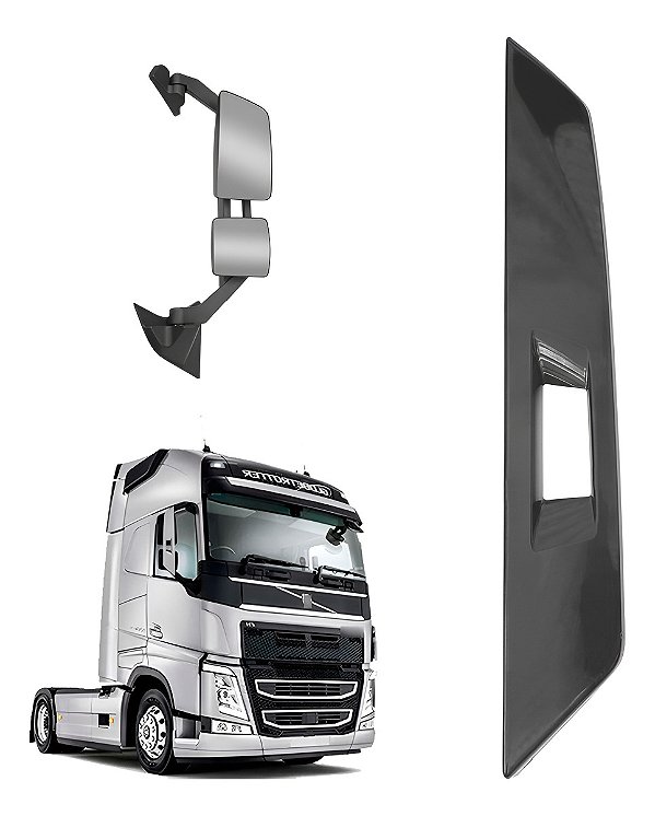 Capa Acabamento Braço Retrovisor Volvo Fh 2015/2022 Direita