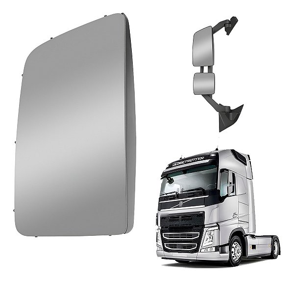 Lente Espelho Retrovisor Menor Volvo Fh 2015/2022 Esquerdo