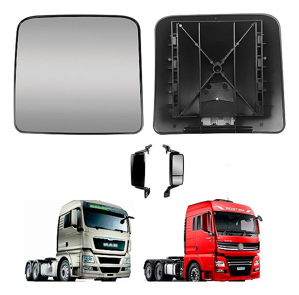Lente Espelho Retrovisor Menor Man Tgx Com Desembaçador Ld