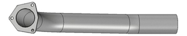 Tubo Saída Motor Mb 1113/1114/1313/2214/2217 Turbinado 3 Pol