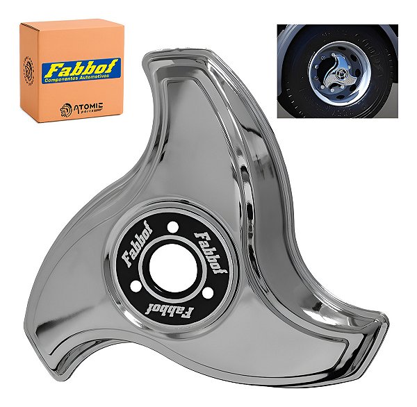 Calota Aro 16/17,5 Metal Helice 3 Pontas Direito Com Rodoar