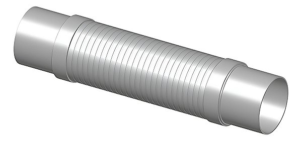 Flexível 4 Polegadas Escapamento Caminhão 35cm Todo Em Inox