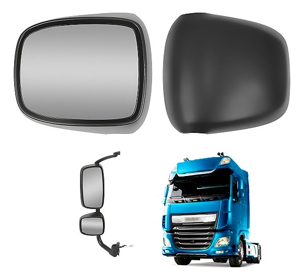 Espelho Retrovisor Auxiliar Daf Xf 2020/2024 Convexo Esquerd